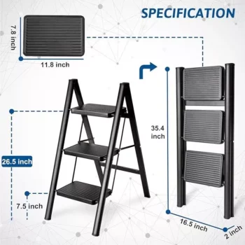 Ladder Foldable Carbon Steel Thicker Ladder 3/4/5 steps Household Multifunction Portable